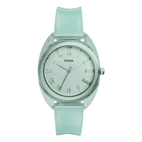 Fossil Jude Three Hand Mint Green Silicone Watch