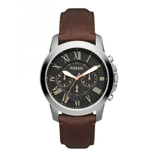 Fossil Grant Black/Leather Ø44 mm