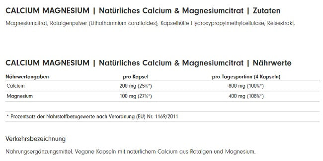 profuel calcium magnesium 120 kaps