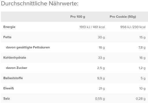 ironmaxx vegan cookie 12 x 50g blaubeer limette