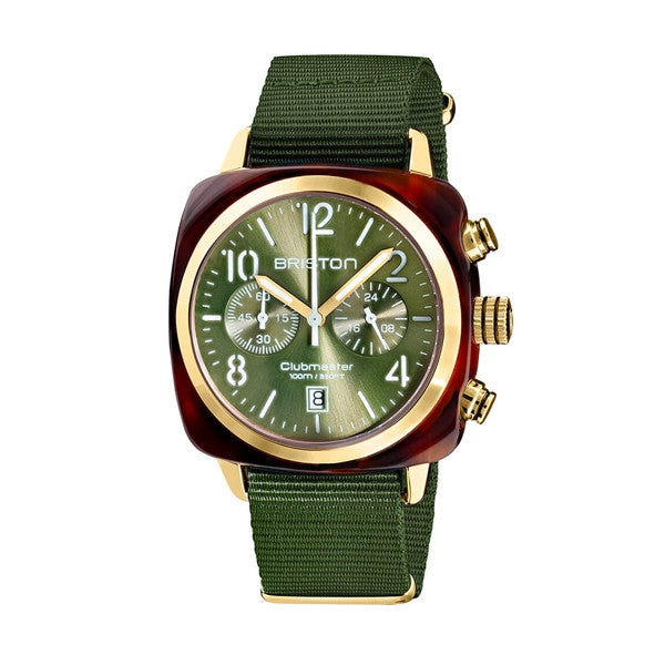 Briston Clubmaster Classic Chrono Olive