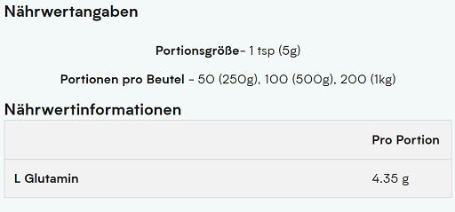 myprotein glutamin 1000g