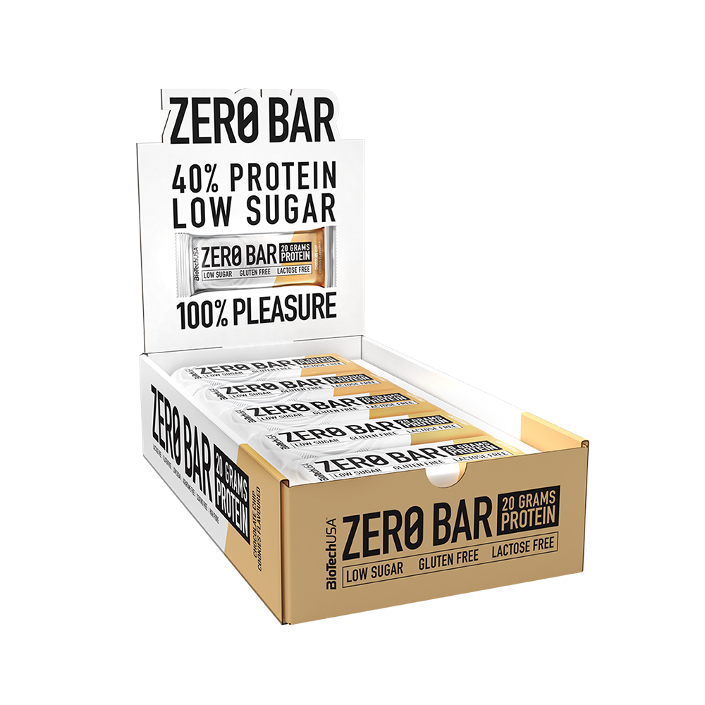 BioTech Zero Bar 20x 50g Choco Chip Cookies