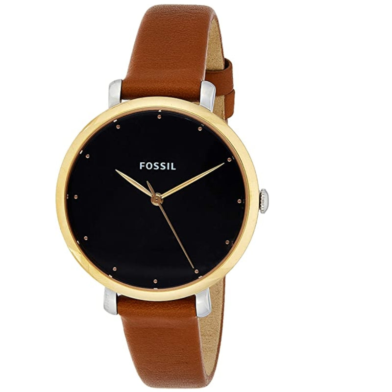 Fossil Jacqueline Three Hand Luggage Leather Watch