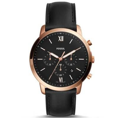 Fossil Neutra Chronograph Black Leather Watch