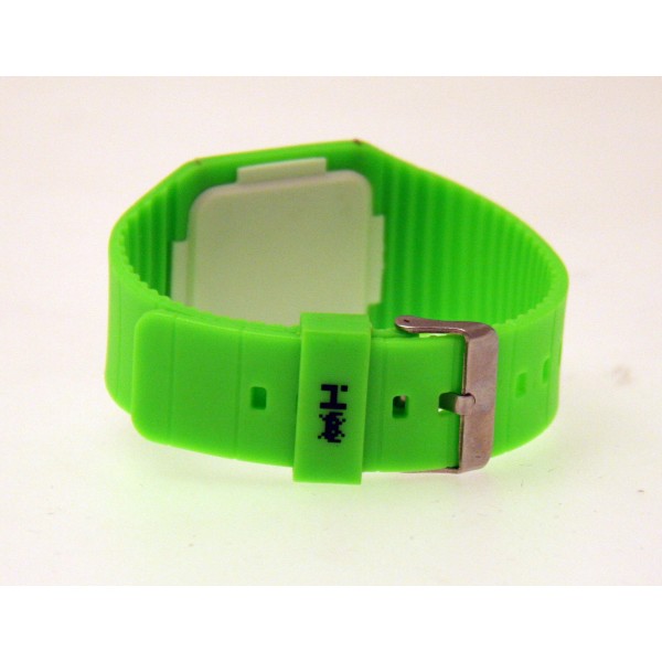 Montre LED hacker vert pomme hlw 11