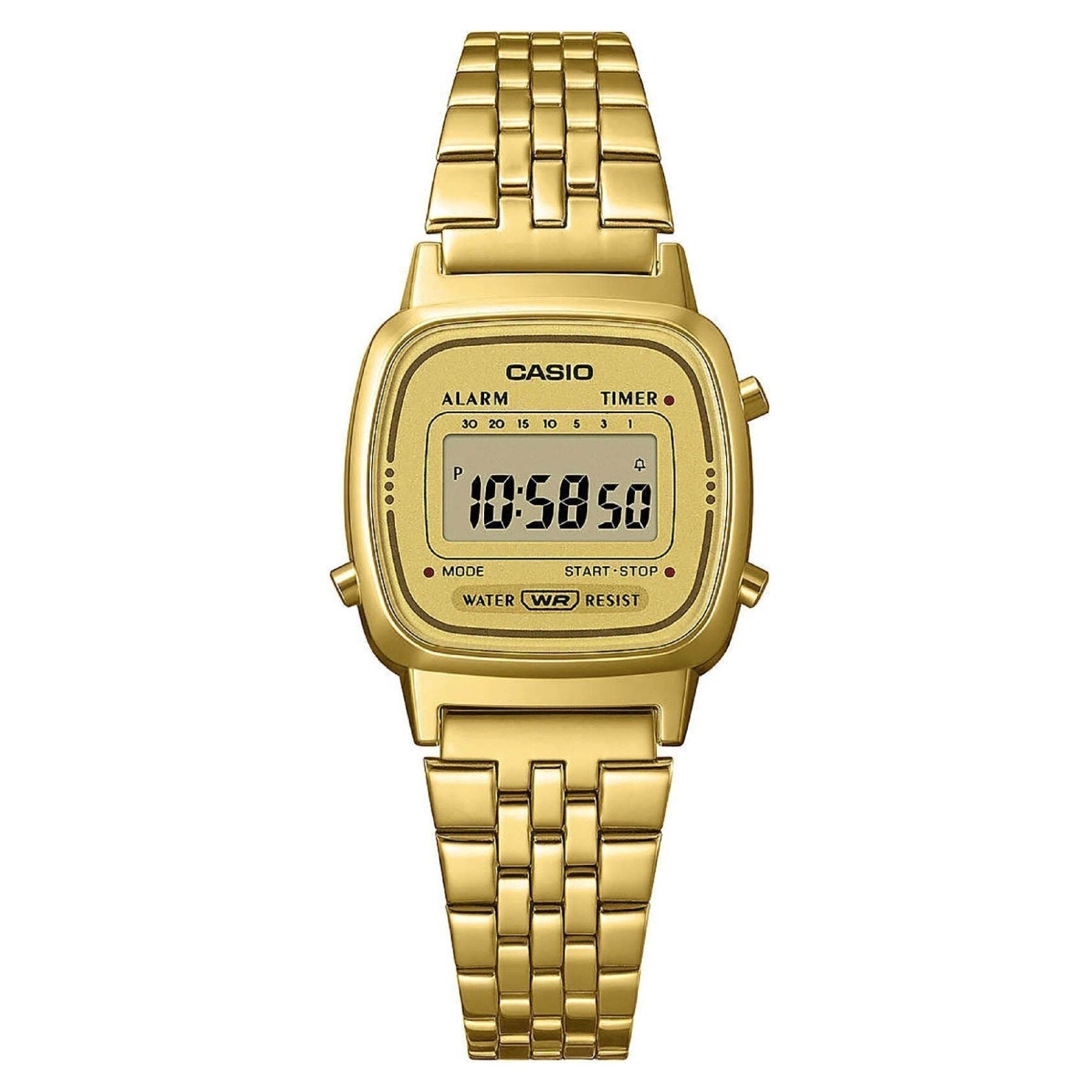 Casio Vintage Mini Digitaluhr LA 670WETG 9A (goldfarben)