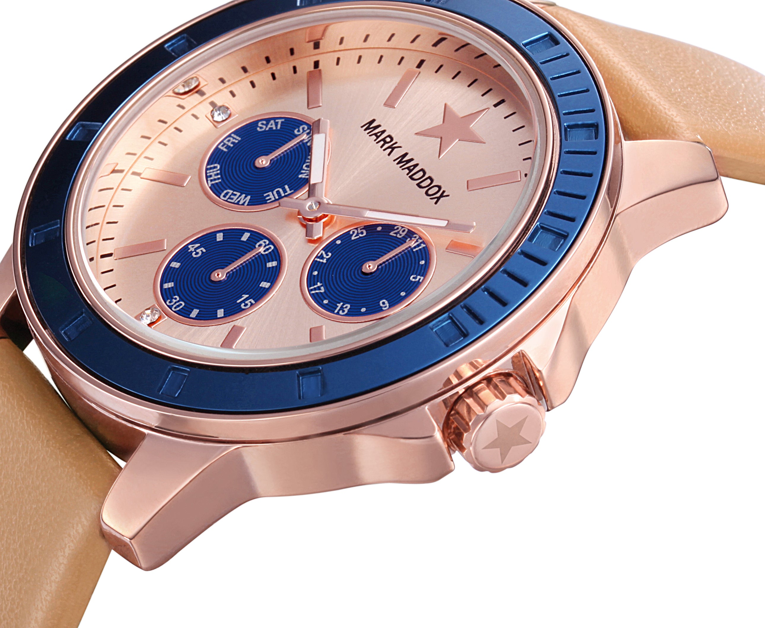 Chronographe classique en or Mark Maddox MC0014 37