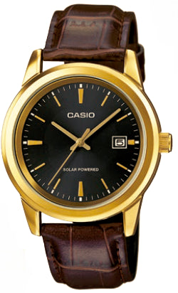 Casio Collection MTP VS01GL 1A Herren Analog Leder