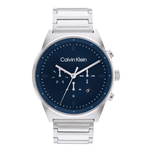 Minimalistische Quarz Uhr aus Edelstahl mit Metallarmband