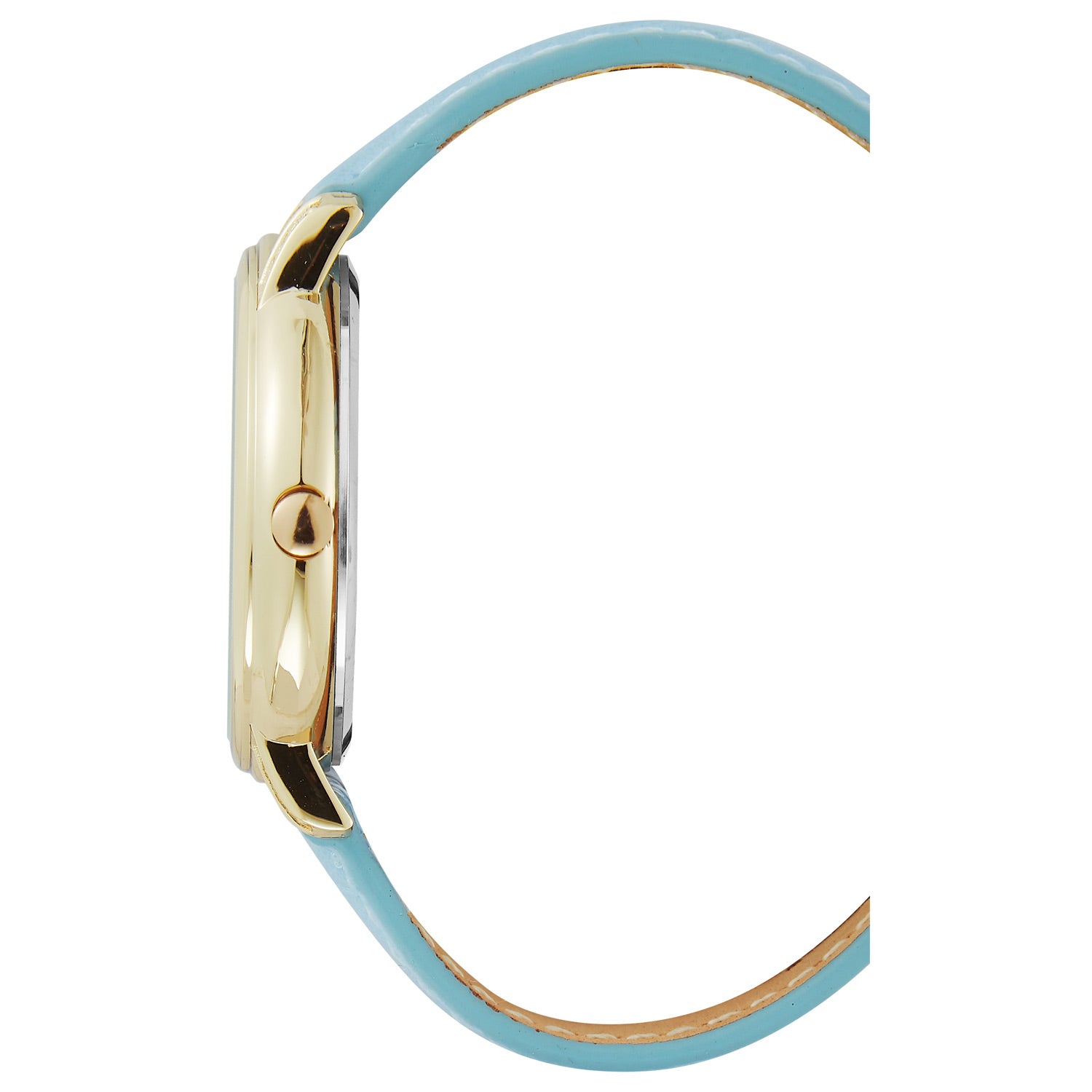 Montre à quartz analogique pour femme Nine West, boîtier et bracelet en métal, bleu clair, cadran bleu, NW2492LBLB