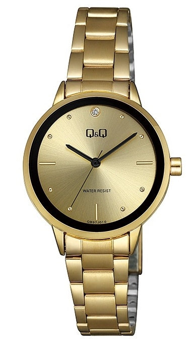 Q and Q Damen Quarzuhr QB97J010Y