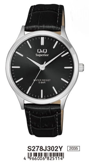 Q and Q Solar Style Analog Watch S278J302Y