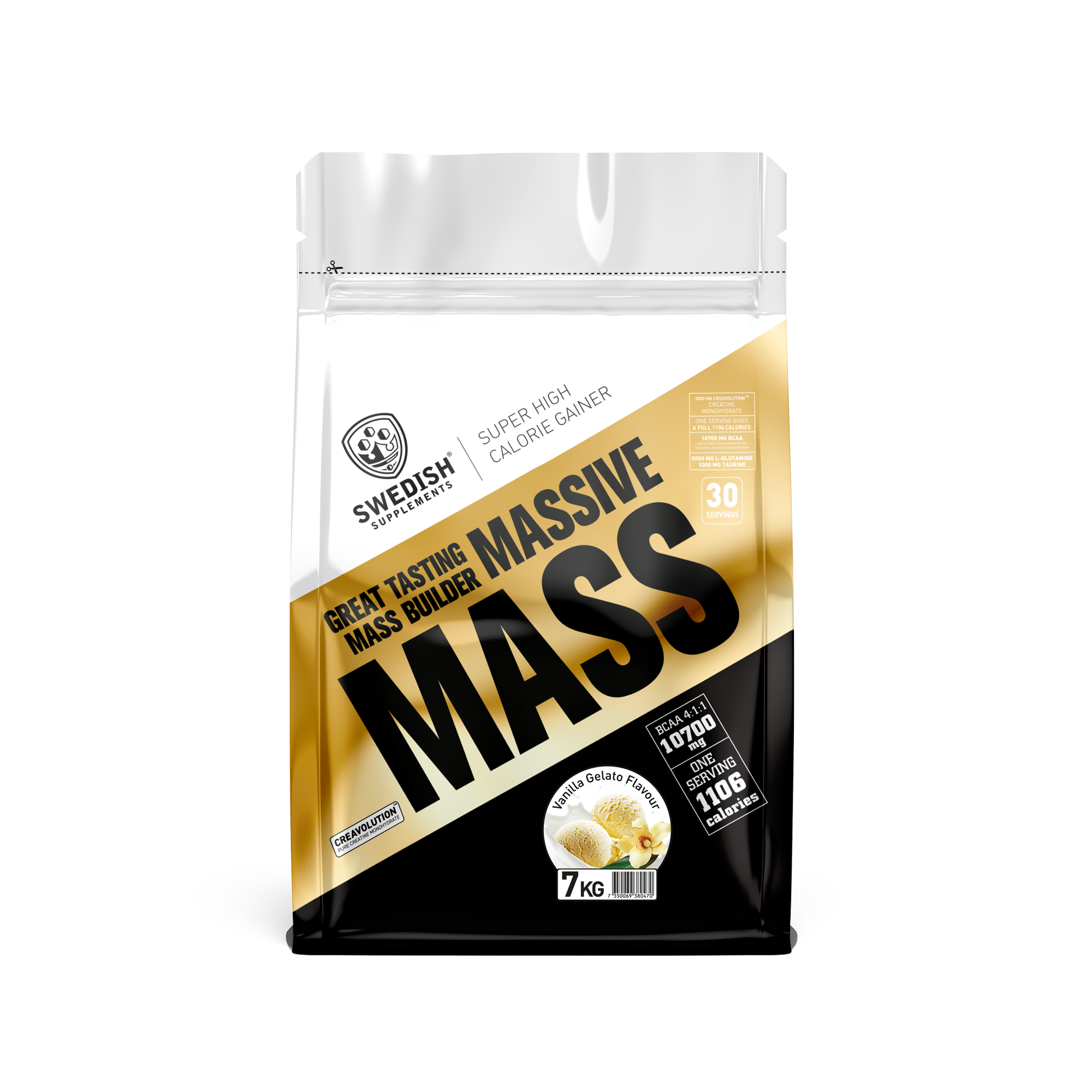 Swedish Supplements Massive Mass 7kg Vanilla Gelato Cream