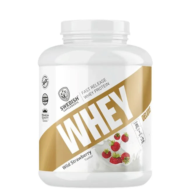 Swedish Supplements Whey Protein Deluxe 1kg Wild Strawberry