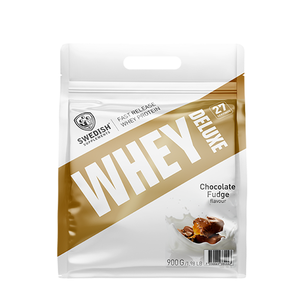 Swedish Supplements Whey Protein Deluxe 900g BEUTEL Chocolate Fudge