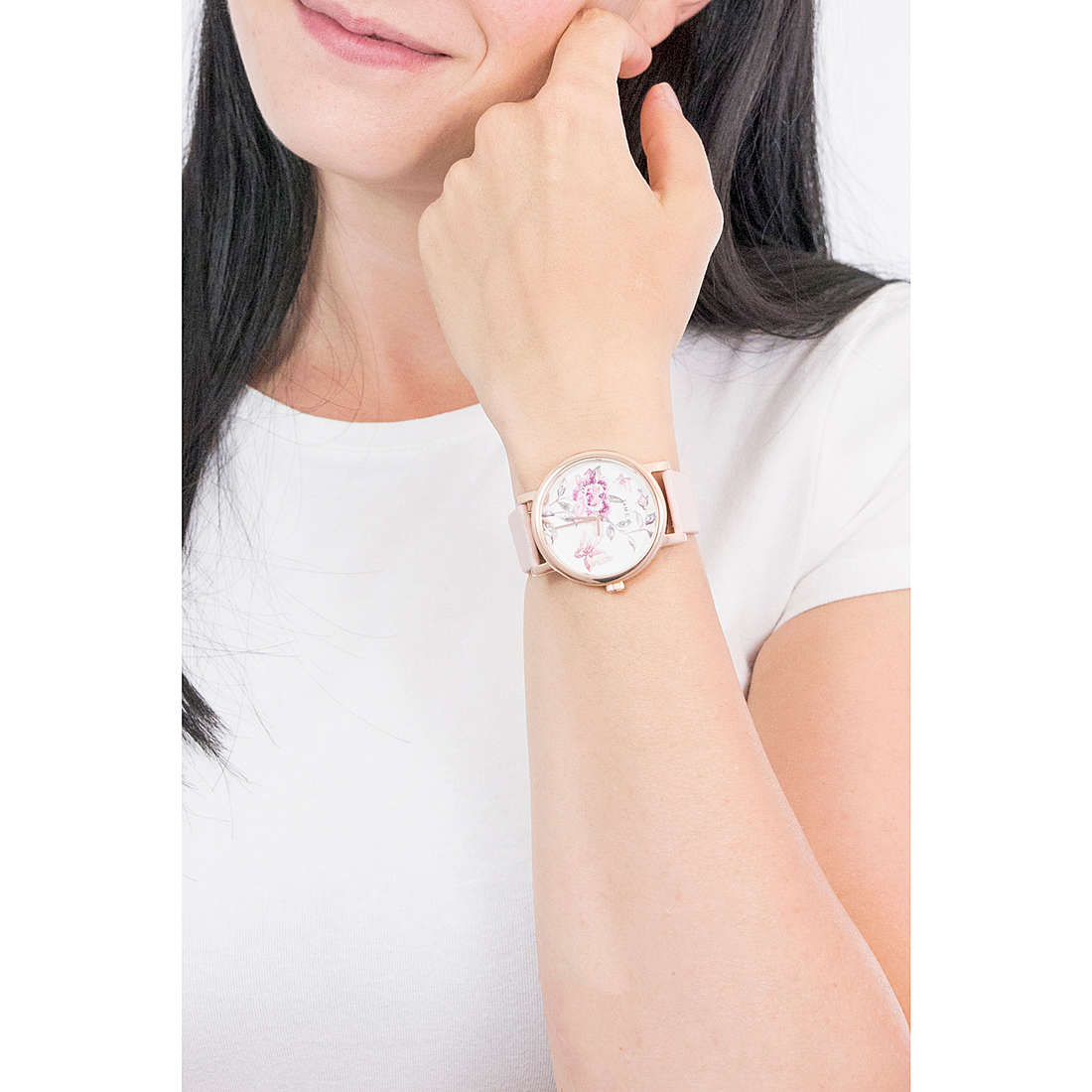 Timex Full Bloom Floral Dial Ladies Watch