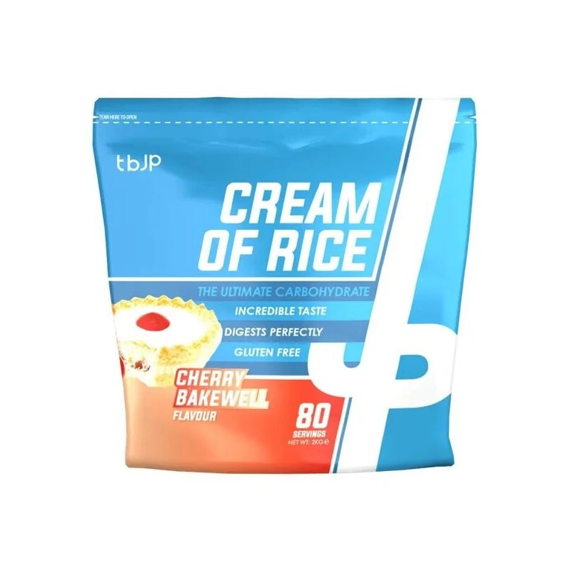 Trained by JP Nutrition Cream of Rice 2000g 80 Serv. Cherry Bakewell