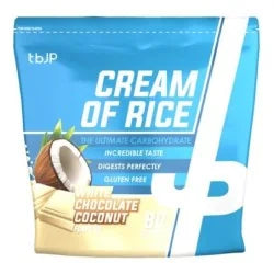Trained by JP Nutrition Cream of Rice 2000g 80 Serv. White Choc Coconut