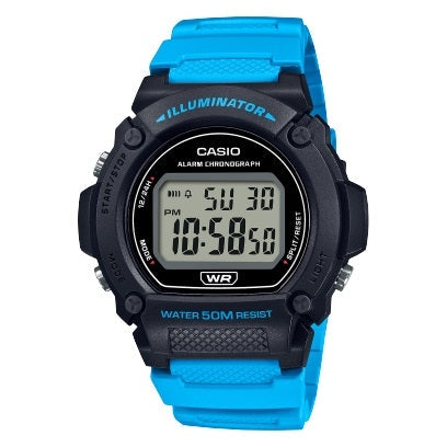 Casio Digitale Sportuhr W 219H (schwarz/blau)