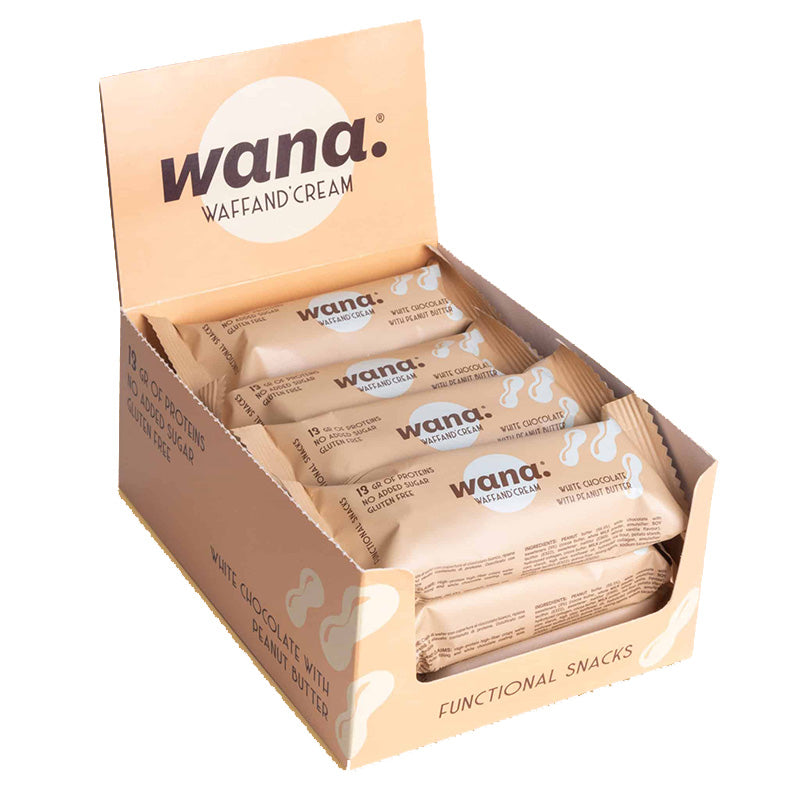 WaNa ProteinRiegel 12x43g Weisse Schokolade mit HasselnussSchokoCreme