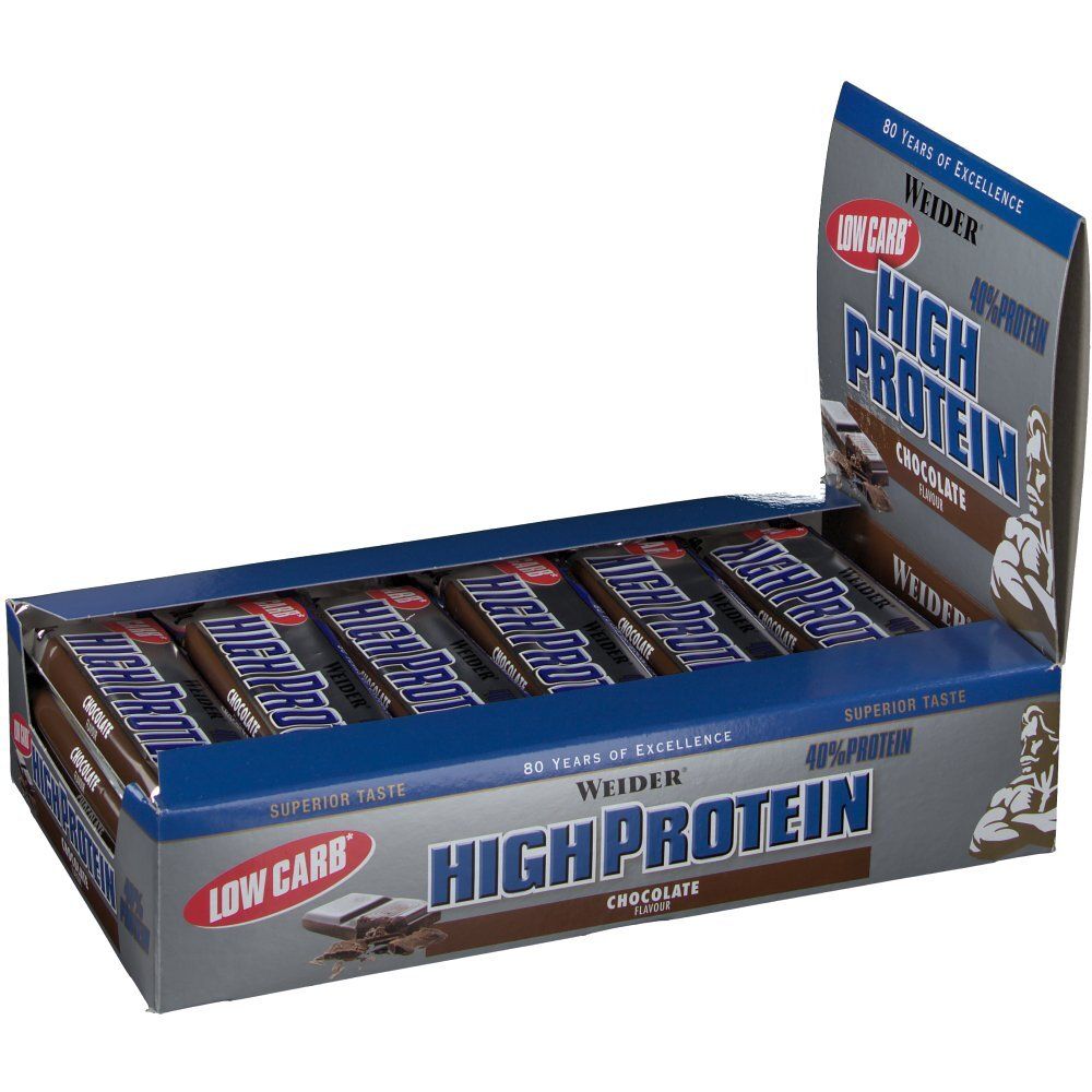 Weider Low Carb High Protein Riegel 20x100g Schoko
