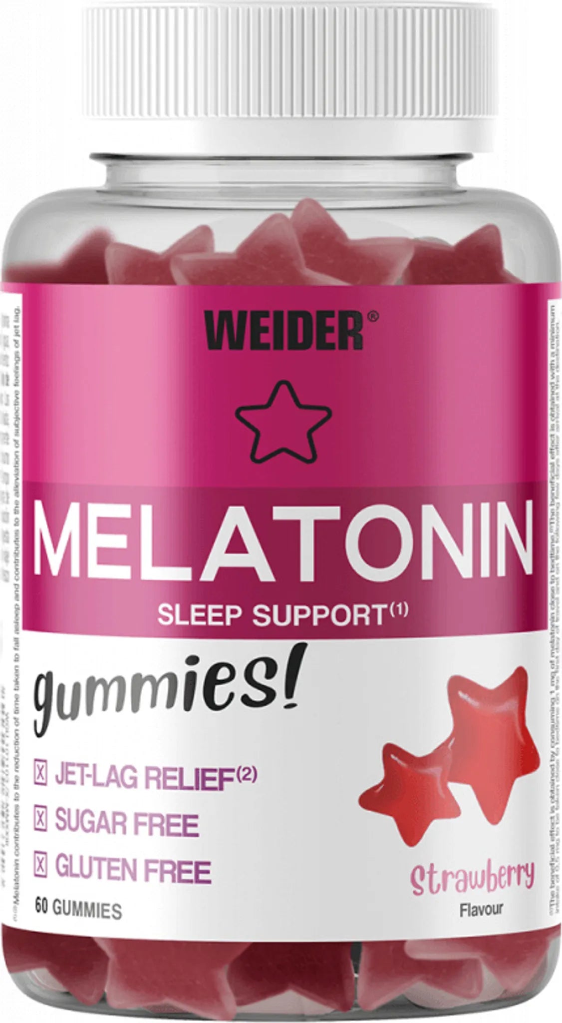 Weider Melatonin Gummies 60 Stk Strawberry