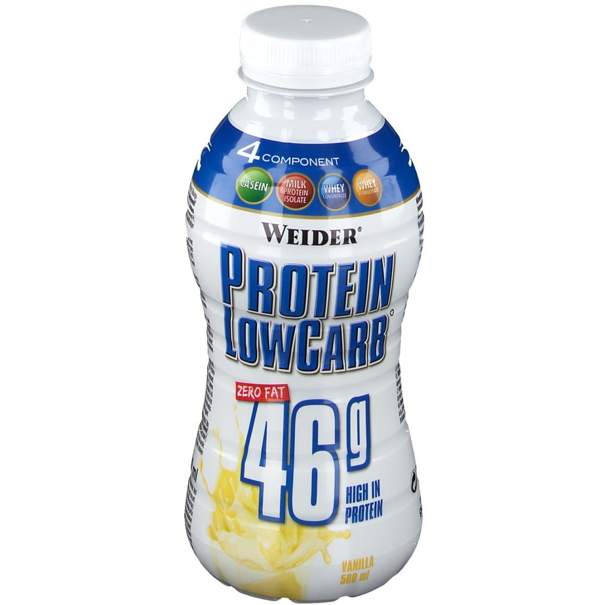 Weider Muscle Low Carb Drink, 6x500 ml Vanille