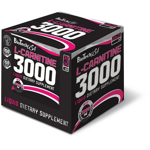 Biotech L Carnitine Liquid 3000Mg 20X25Ml Lemon