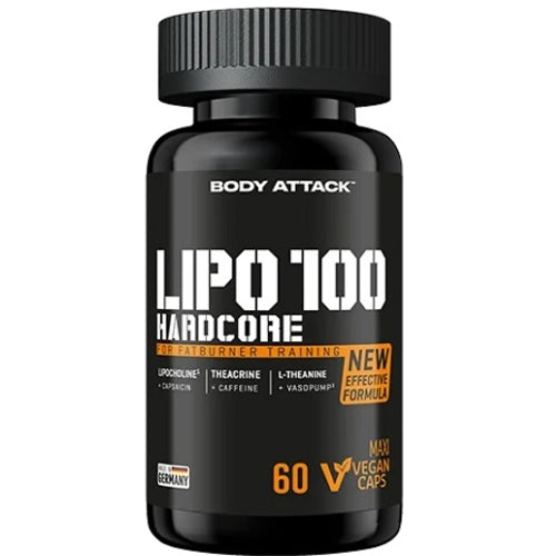Body Attack Lipo 100-Hardcore 60 Kapseln