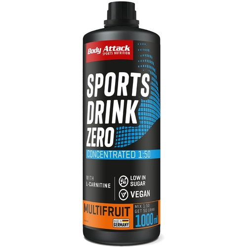 Body Attack Sports Drink Zero 1000 Ml Multifrucht