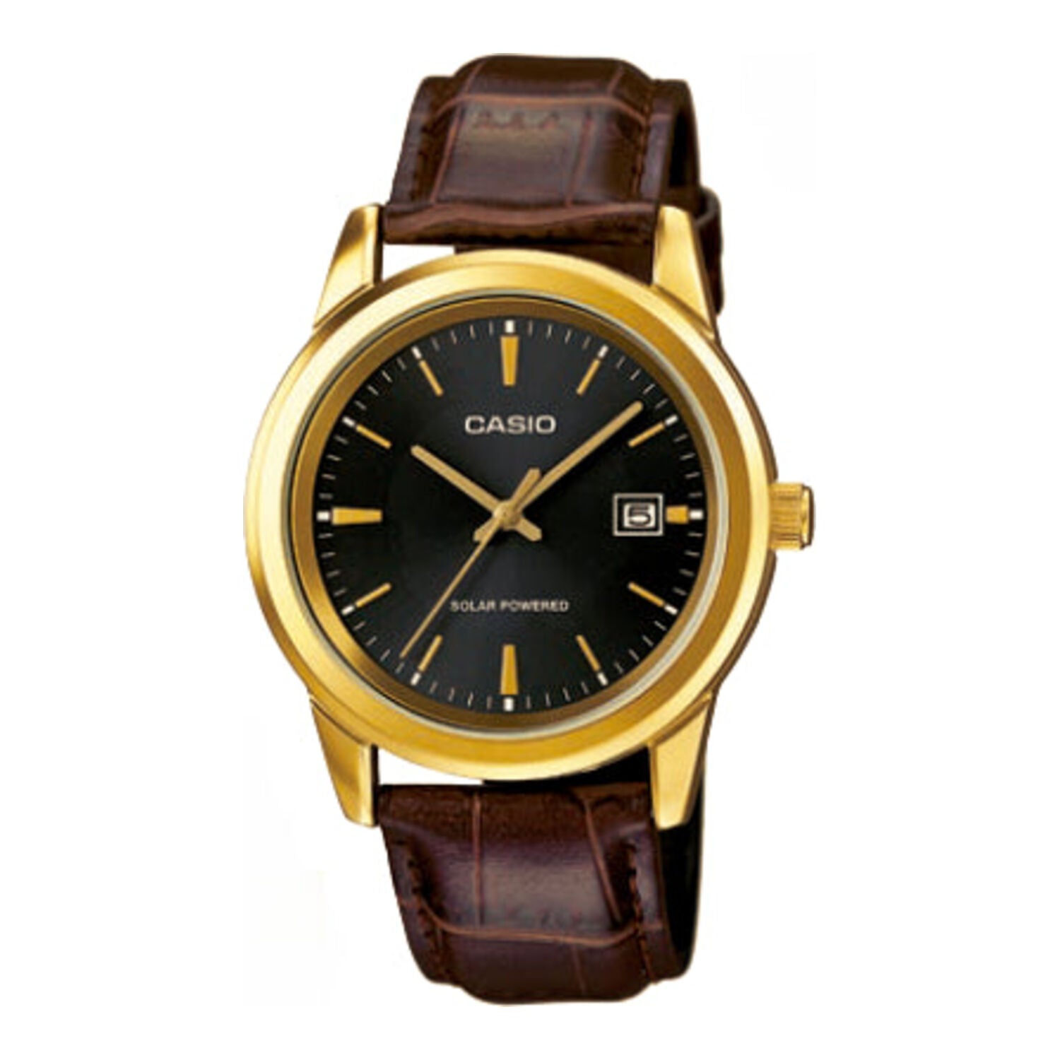 Montre analogique pour homme Casio Collection MTP VS01GL 1A en cuir
