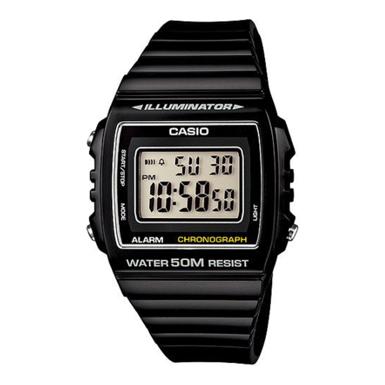 Montre de sport numérique Casio avec chronomètre, alarme et étanchéité jusqu&