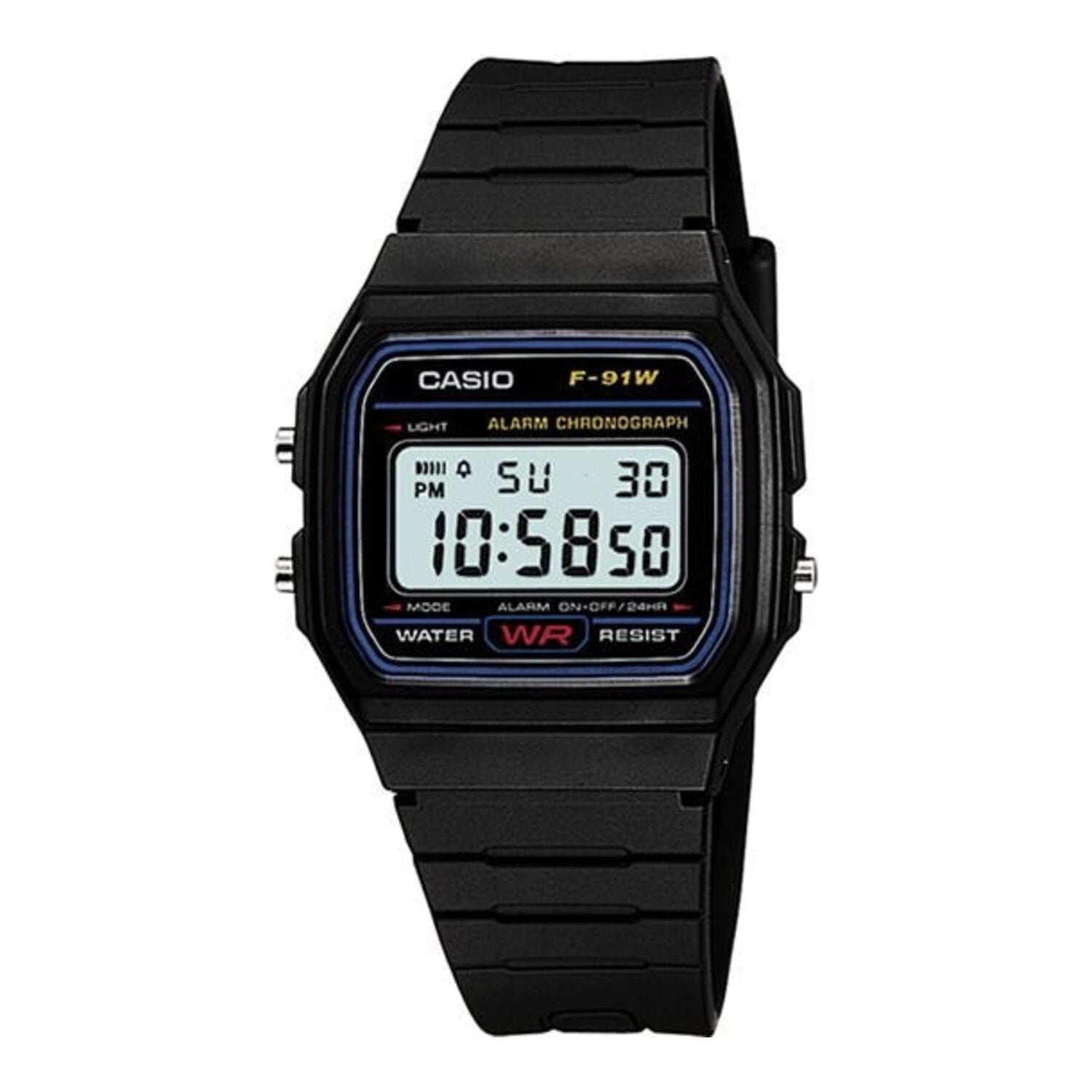 Montre numérique Casio Classic avec chronomètre, alarme et éclairage LED