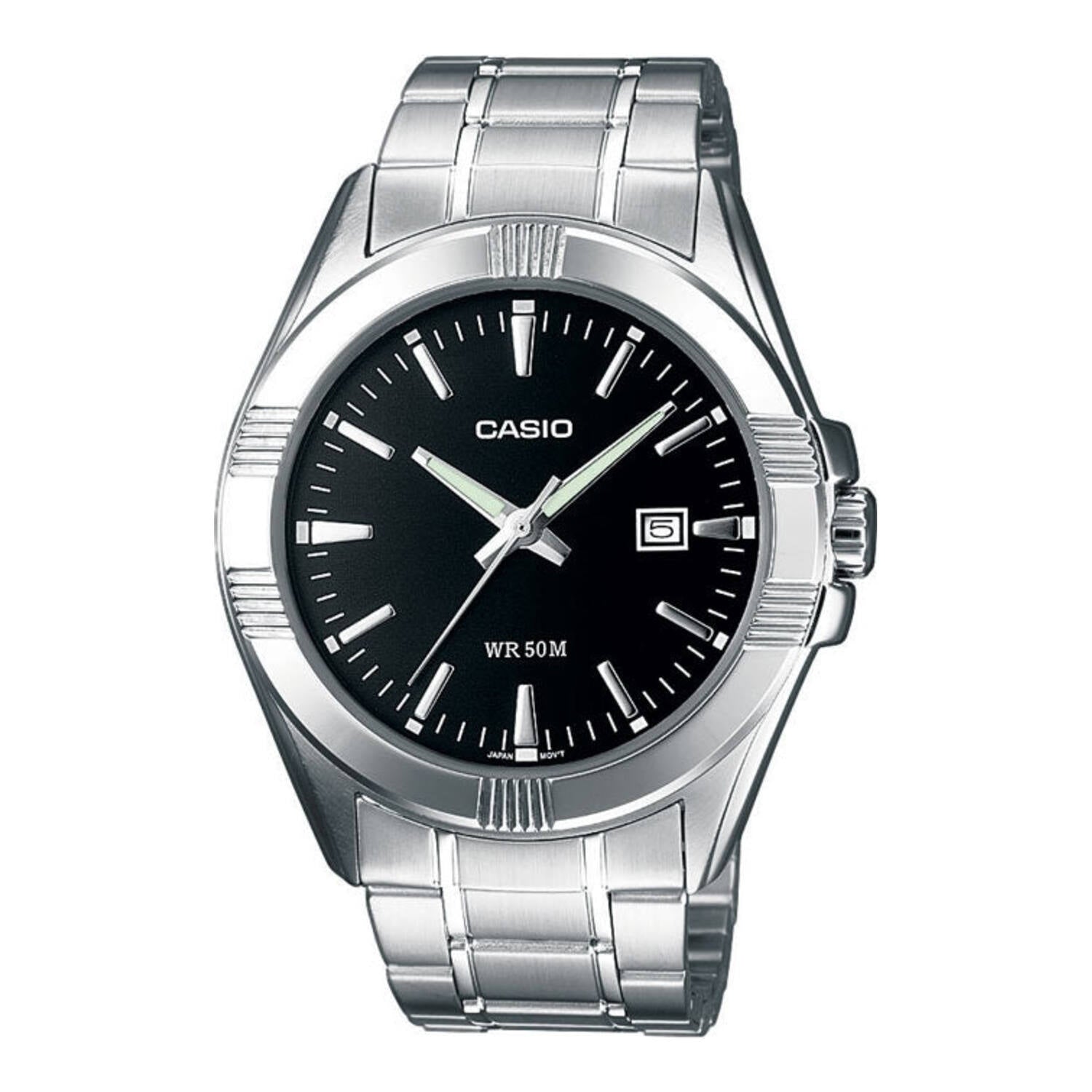 Montre Casio Classic pour homme avec date (MTP 1308PD 1A, noire)