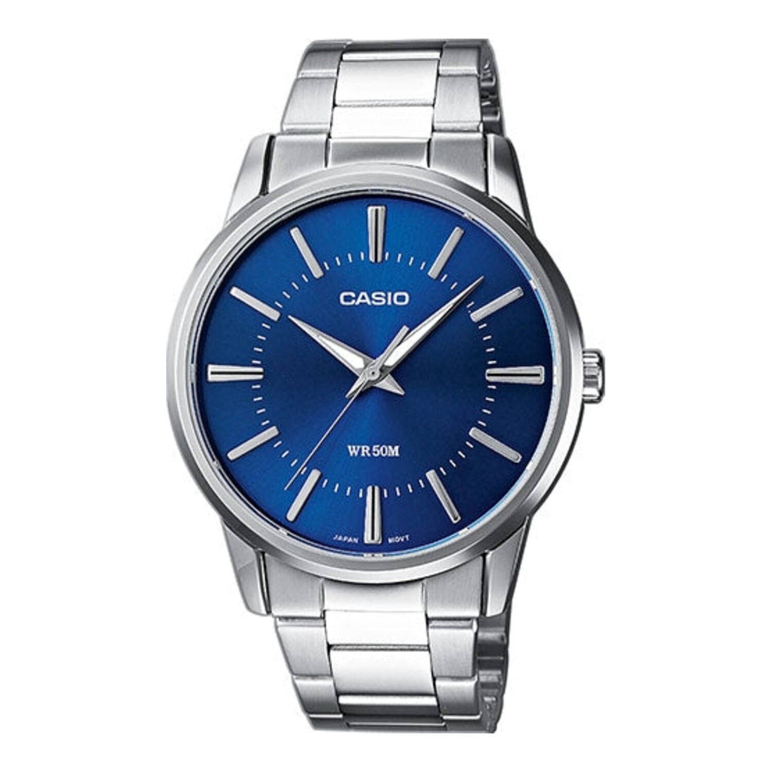 Montre Casio Classic pour homme (MTP 1303PD 2A, cadran bleu)