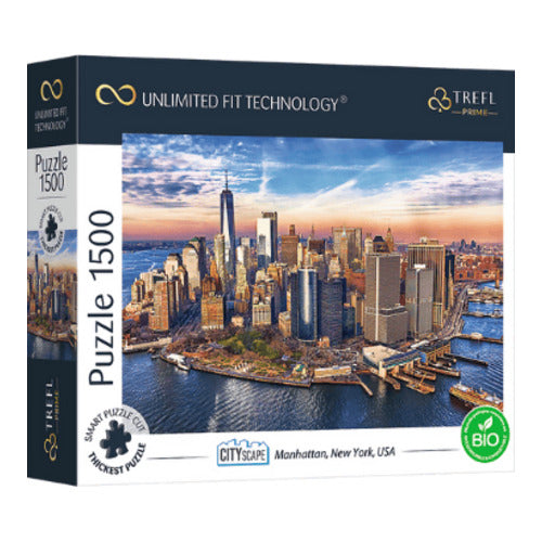 cityscape manhattan new york usa uft puzzle 1500 teile