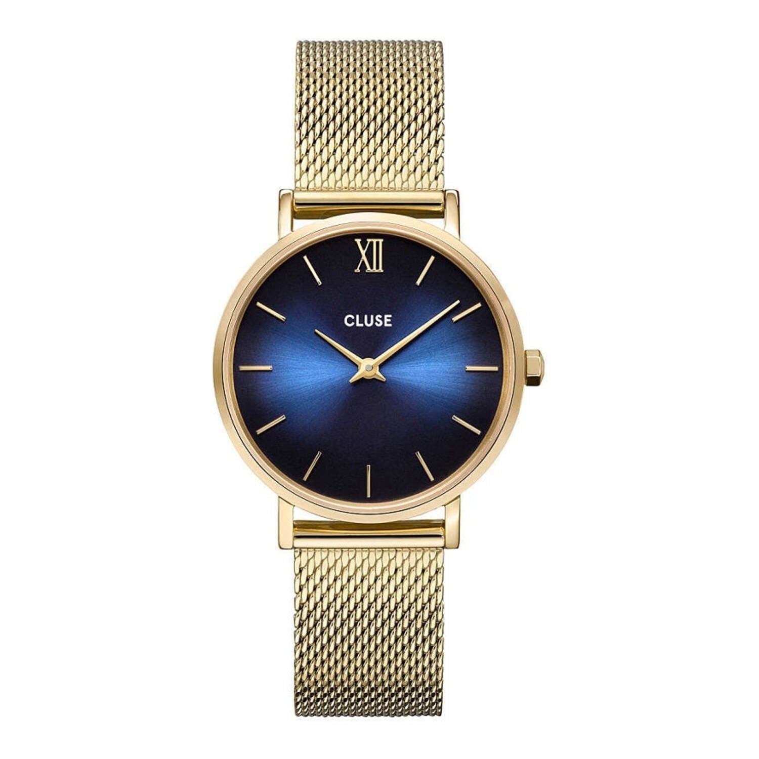 Cluse Minuit Mesh Or Bleu Profond