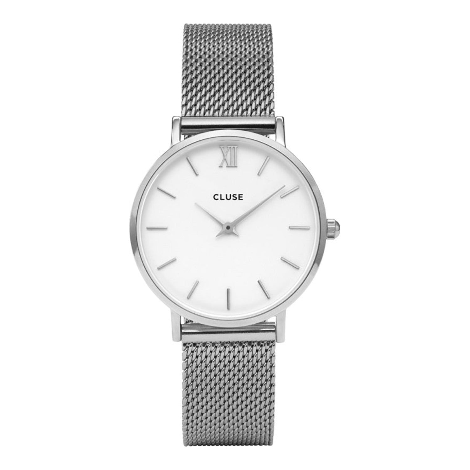 Cluse Minuit Mesh Argent/Blanc