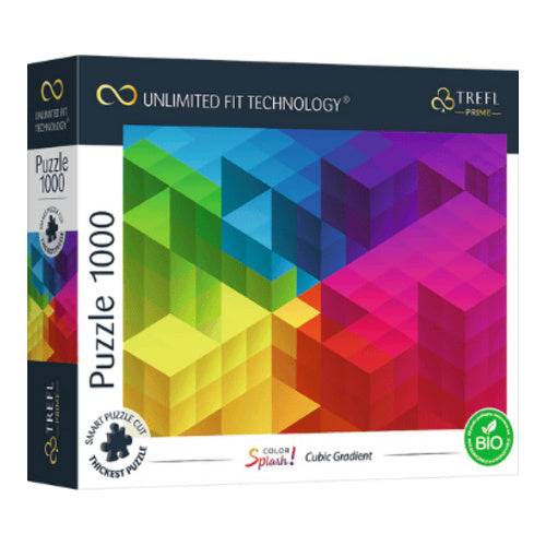 color splash wuerfelverlauf farben uft puzzle 1000 teile