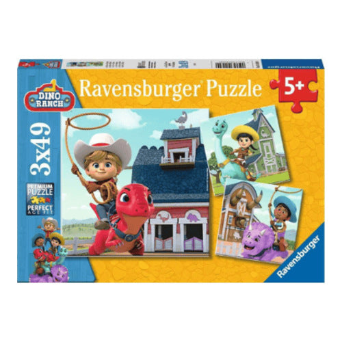 dino ranch jon min miguel puzzle 3 x 49 teile