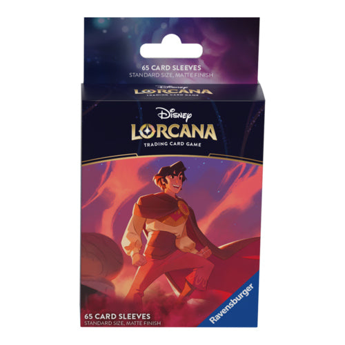 disney lorcana set 5 kartenhuellen 65 card sleeves aladdin