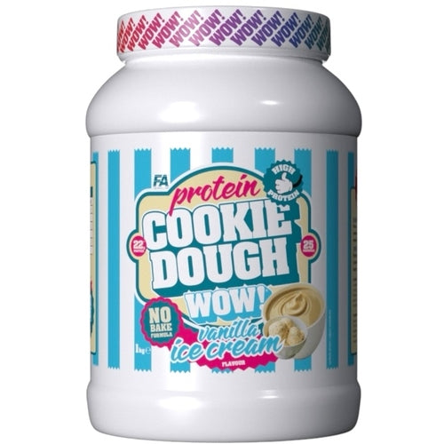 Fa Nutrition Wow Cookie Dough 1Kg Vanilla Ice Cream