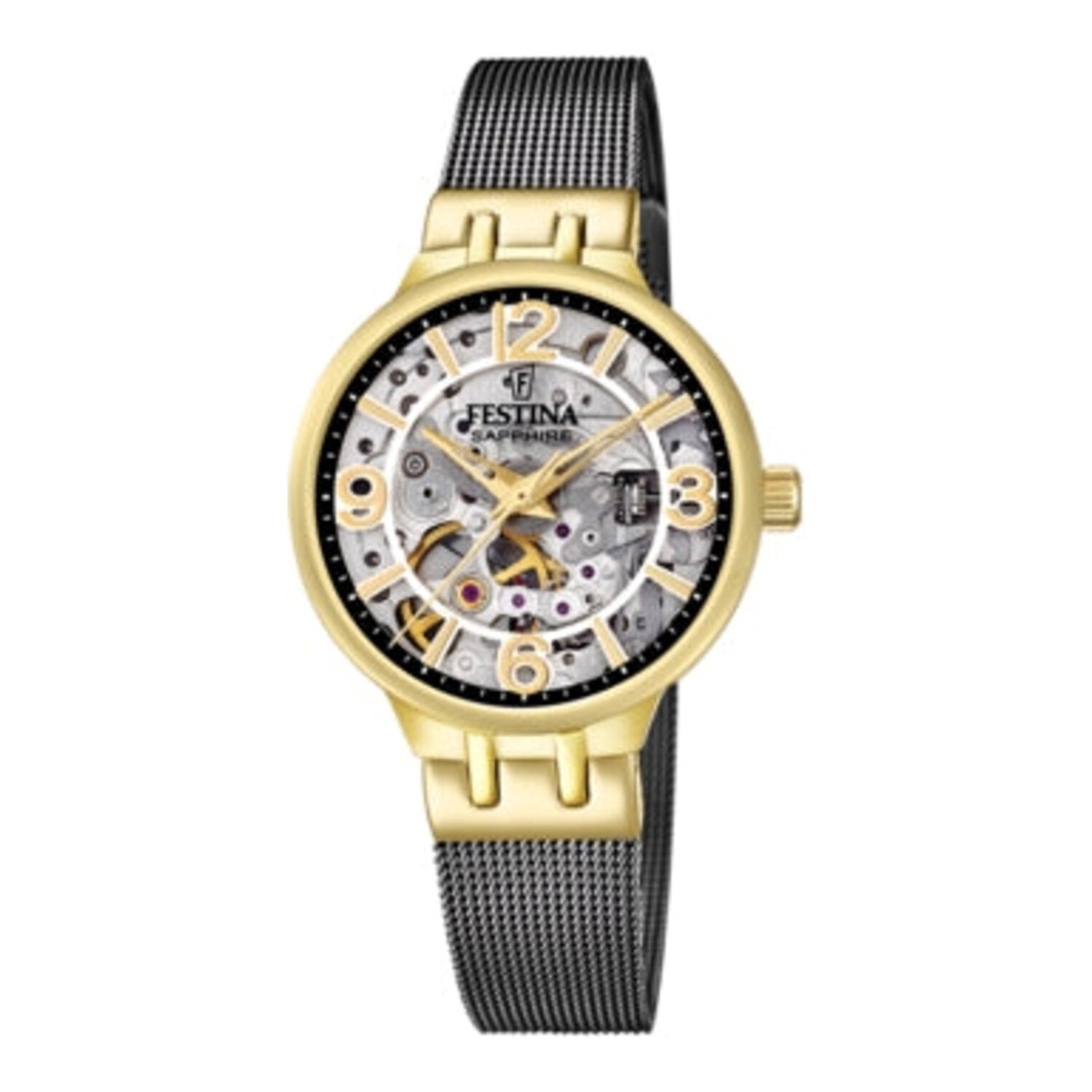 Montre squelette automatique Festina pour femme
