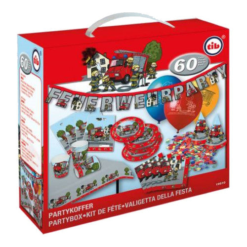 feuerwehr party koffer fuer 8 personen