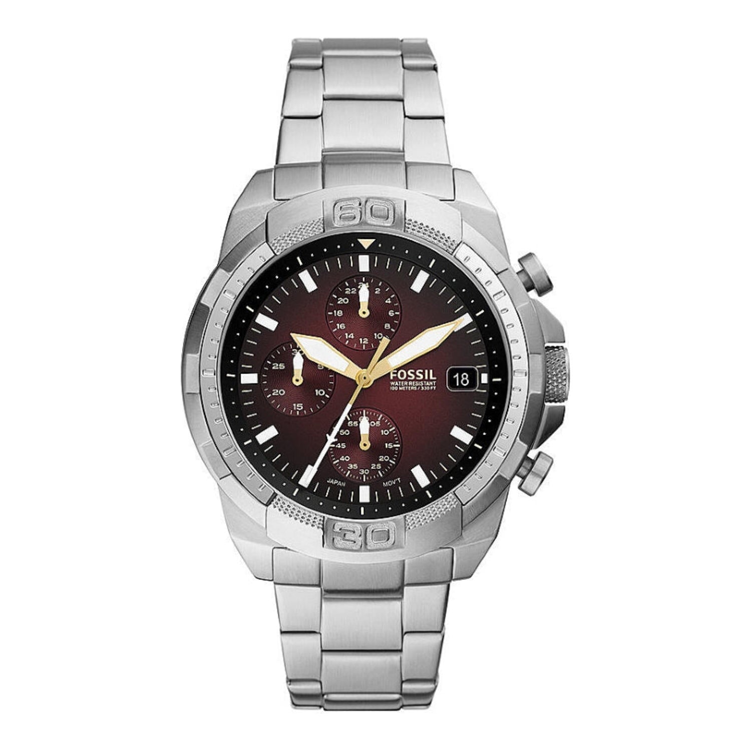 Montre chronographe Fossil Bronson en acier inoxydable