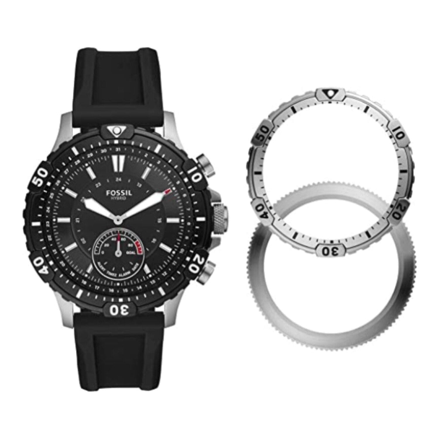 Ensemble montre connectée hybride Fossil Garrett