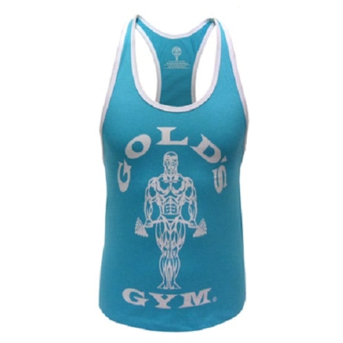 Golds Gym Gglvst021 Ladies Loose Fit Tank Turquoise Xs