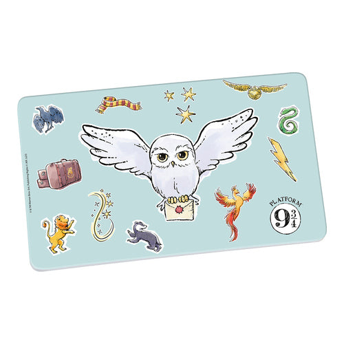 harry potter watercolor world fruehstuecksbrettchen mit hedwig eule