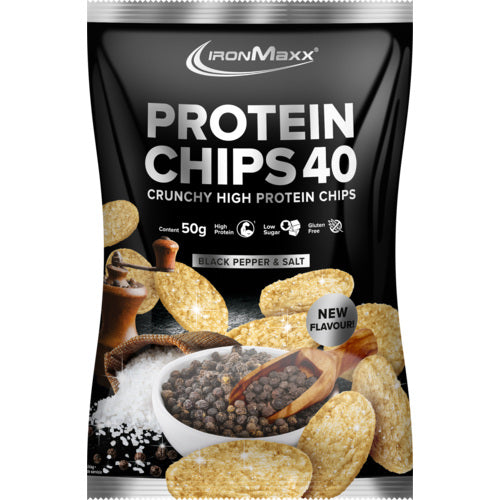 Ironmaxx Protein Chips 40 20X50G Salt Vinegar